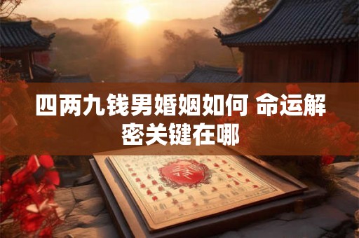 四两九钱男婚姻如何 命运解密关键在哪