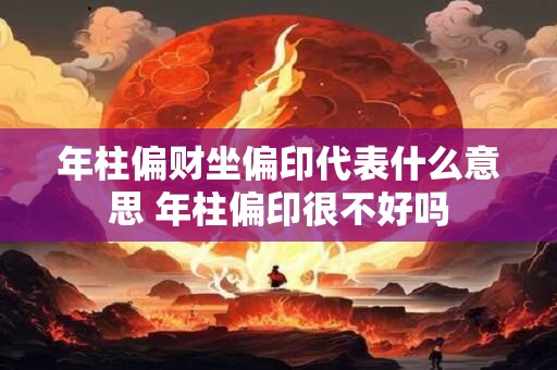 年柱偏财坐偏印代表什么意思 年柱偏印很不好吗