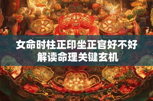 女命时柱正印坐正官好不好 解读命理关键玄机