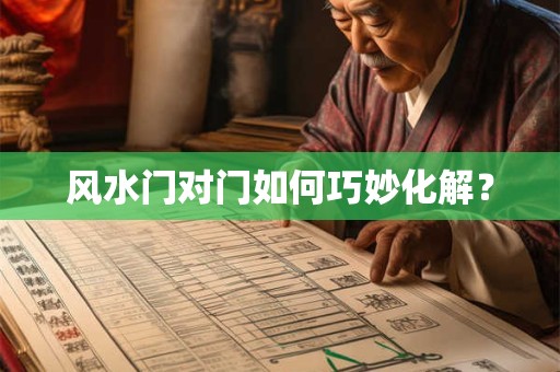 风水门对门如何巧妙化解？