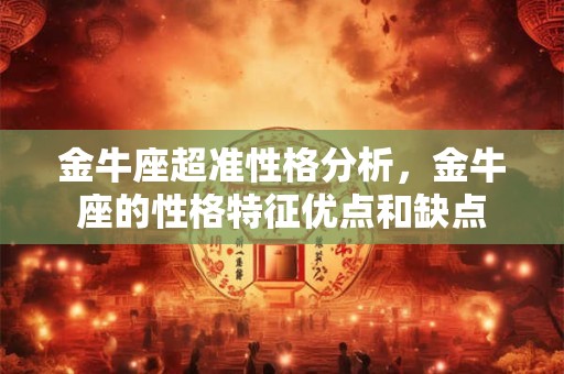 金牛座超准性格分析，金牛座的性格特征优点和缺点