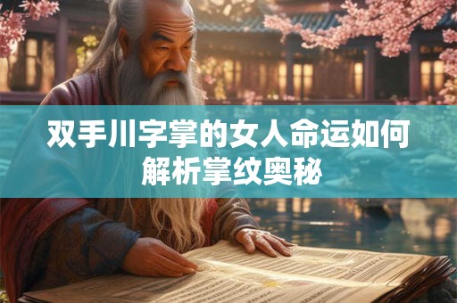 双手川字掌的女人命运如何 解析掌纹奥秘