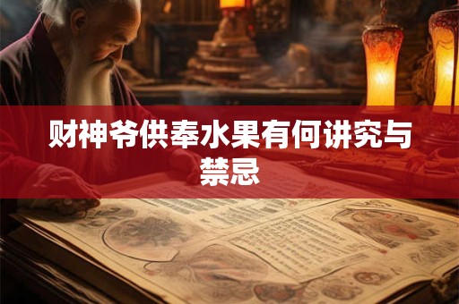 财神爷供奉水果有何讲究与禁忌