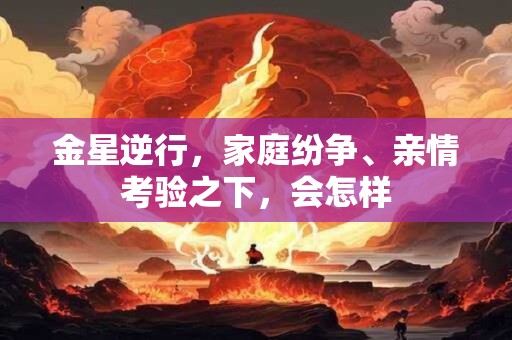 金星逆行，家庭纷争、亲情考验之下，会怎样