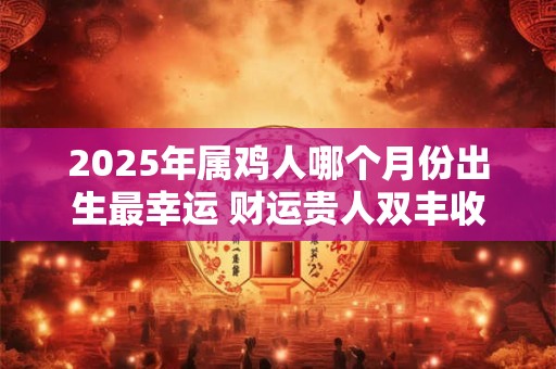 2025年属鸡人哪个月份出生最幸运 财运贵人双丰收