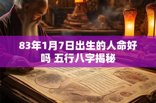 83年1月7日出生的人命好吗 五行八字揭秘