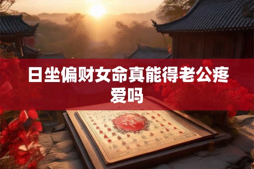 日坐偏财女命真能得老公疼爱吗