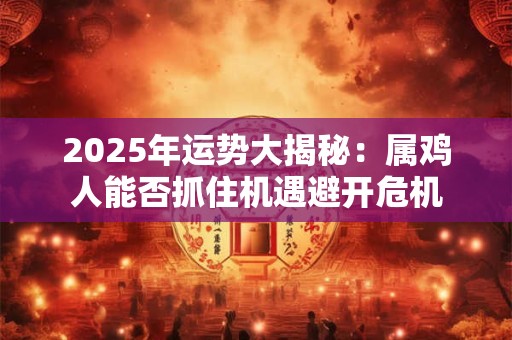 2025年运势大揭秘：属鸡人能否抓住机遇避开危机