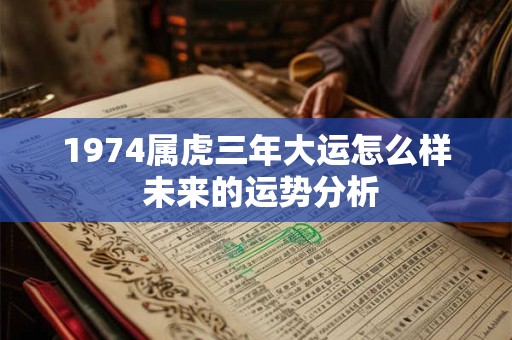 1974属虎三年大运怎么样 未来的运势分析