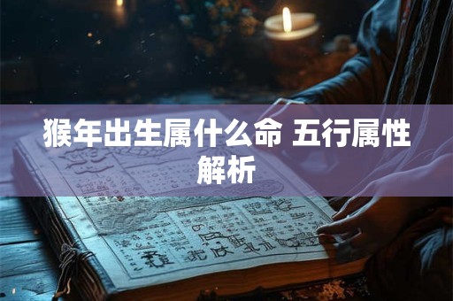 猴年出生属什么命 五行属性解析