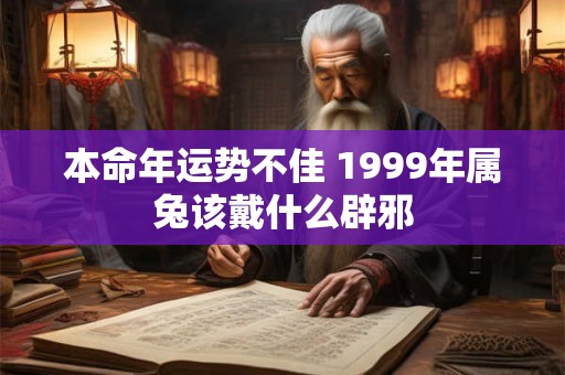 本命年运势不佳 1999年属兔该戴什么辟邪