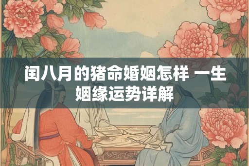 闰八月的猪命婚姻怎样 一生姻缘运势详解