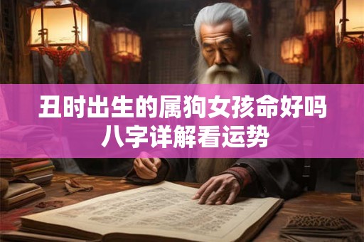 丑时出生的属狗女孩命好吗 八字详解看运势