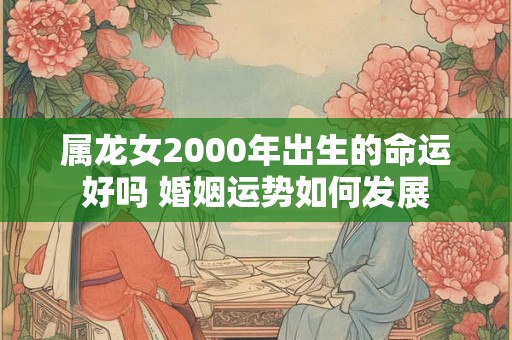 属龙女2000年出生的命运好吗 婚姻运势如何发展