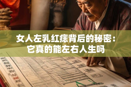 女人左乳红痣背后的秘密：它真的能左右人生吗
