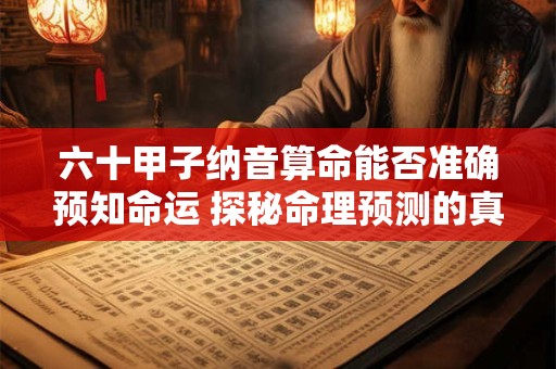六十甲子纳音算命能否准确预知命运 探秘命理预测的真相
