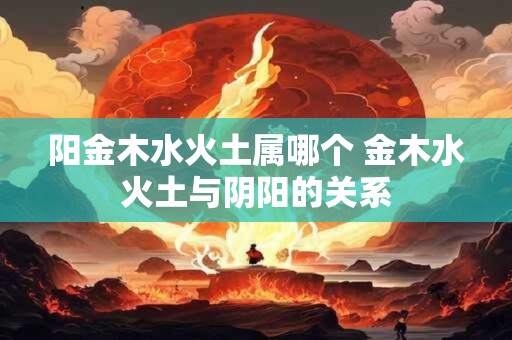 阳金木水火土属哪个 金木水火土与阴阳的关系