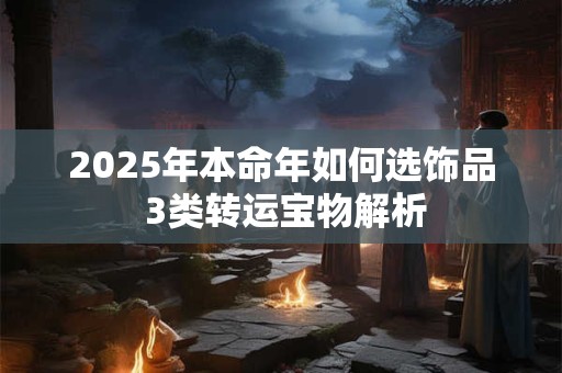 2025年本命年如何选饰品 3类转运宝物解析