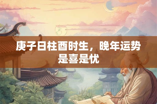 庚子日柱酉时生，晚年运势是喜是忧