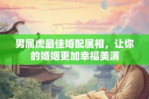 男属虎最佳婚配属相，让你的婚姻更加幸福美满