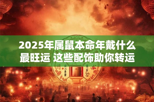 2025年属鼠本命年戴什么最旺运 这些配饰助你转运
