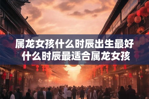 属龙女孩什么时辰出生最好 什么时辰最适合属龙女孩出生