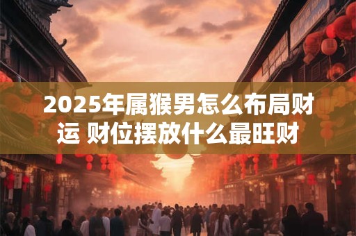 2025年属猴男怎么布局财运 财位摆放什么最旺财