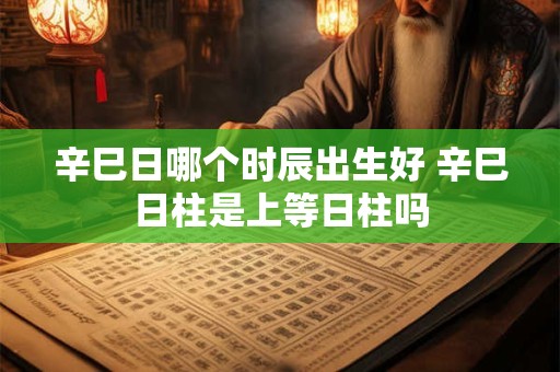 辛巳日哪个时辰出生好 辛巳日柱是上等日柱吗 辛巳日哪个时辰出生好 辛巳日柱是上等日柱吗