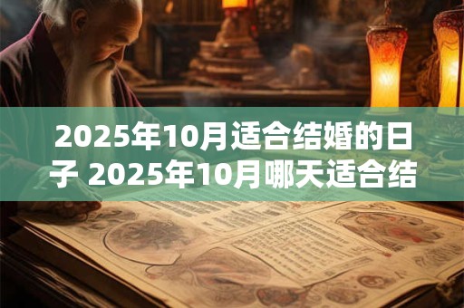 2025年10月适合结婚的日子 2025年10月哪天适合结婚
