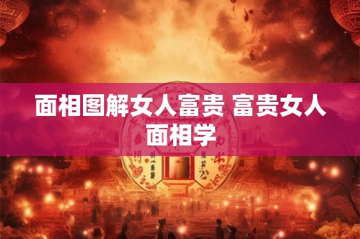 面相图解女人富贵 富贵女人面相学