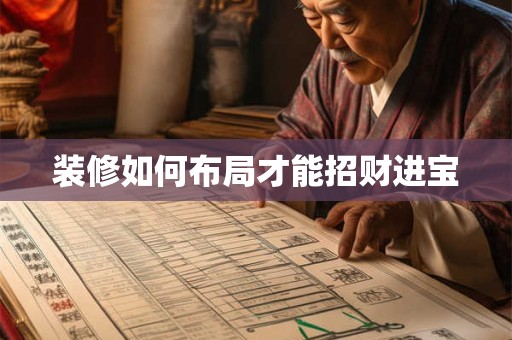 装修如何布局才能招财进宝