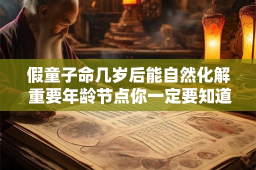 假童子命几岁后能自然化解 重要年龄节点你一定要知道