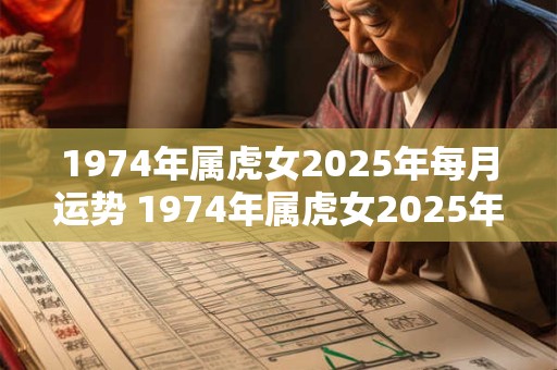 1974年属虎女2025年每月运势 1974年属虎女2025年每月运势如何