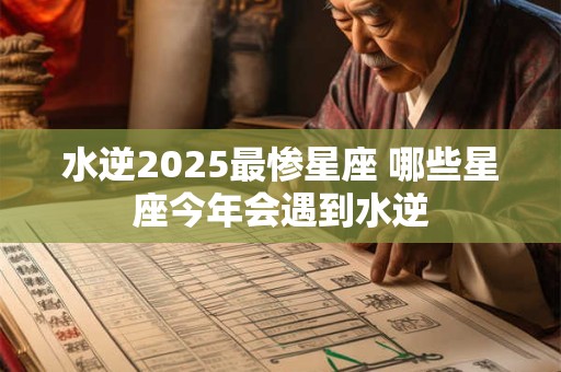 水逆2025最惨星座 哪些星座今年会遇到水逆