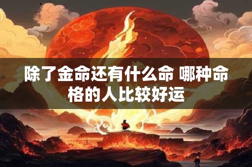 除了金命还有什么命 哪种命格的人比较好运
