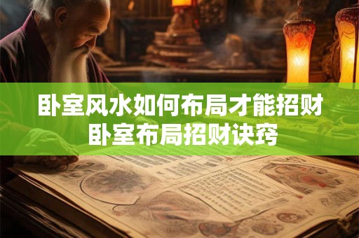 卧室风水如何布局才能招财 卧室布局招财诀窍