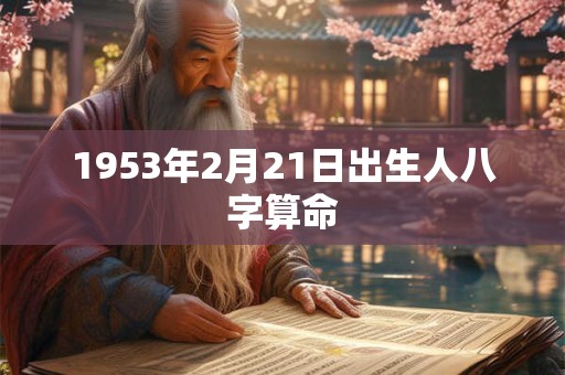 1953年2月21日出生人八字算命
