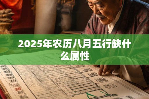 2025年农历八月五行缺什么属性