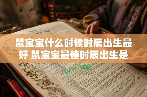 鼠宝宝什么时候时辰出生最好 鼠宝宝最佳时辰出生是什么