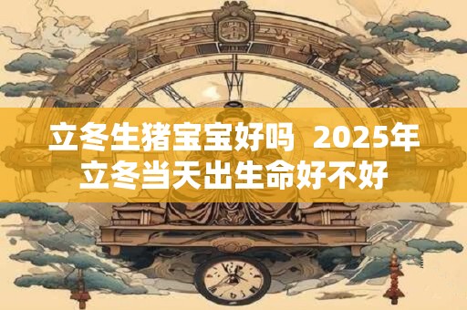 立冬生猪宝宝好吗  2025年立冬当天出生命好不好