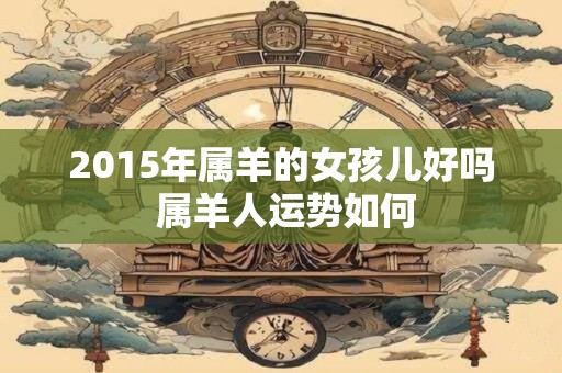 2015年属羊的女孩儿好吗 属羊人运势如何