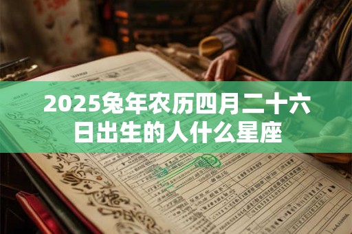 2025兔年农历四月二十六日出生的人什么星座 2025兔年农历四月二十六日出生的人什么星座