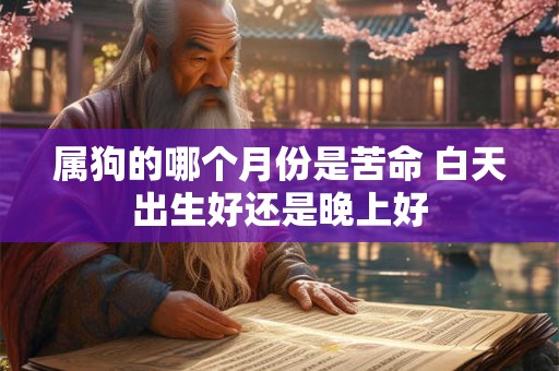 属狗的哪个月份是苦命 白天出生好还是晚上好
