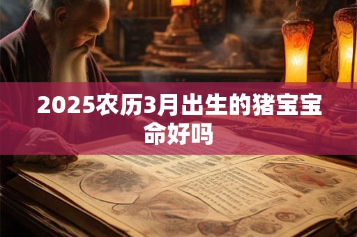 2025农历3月出生的猪宝宝命好吗