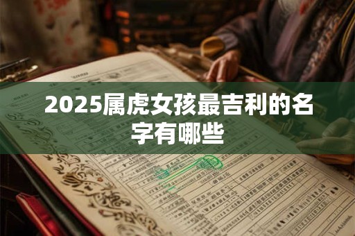2025属虎女孩最吉利的名字有哪些