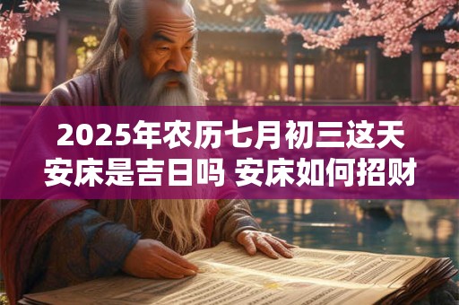 2025年农历七月初三这天安床是吉日吗 安床如何招财