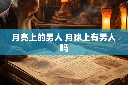 月亮上的男人 月球上有男人吗