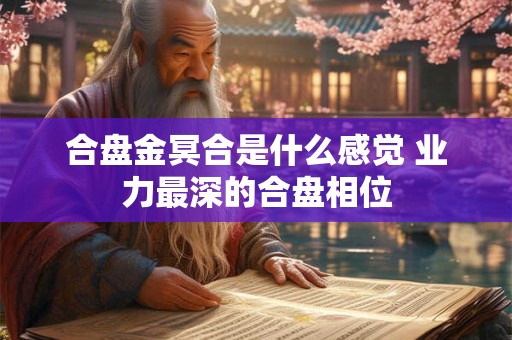 合盘金冥合是什么感觉 业力最深的合盘相位