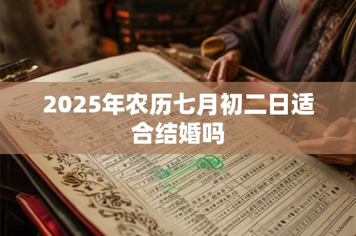 2025年农历七月初二日适合结婚吗