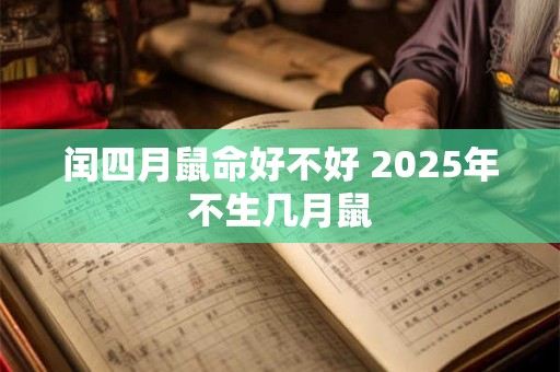 闰四月鼠命好不好 2025年不生几月鼠